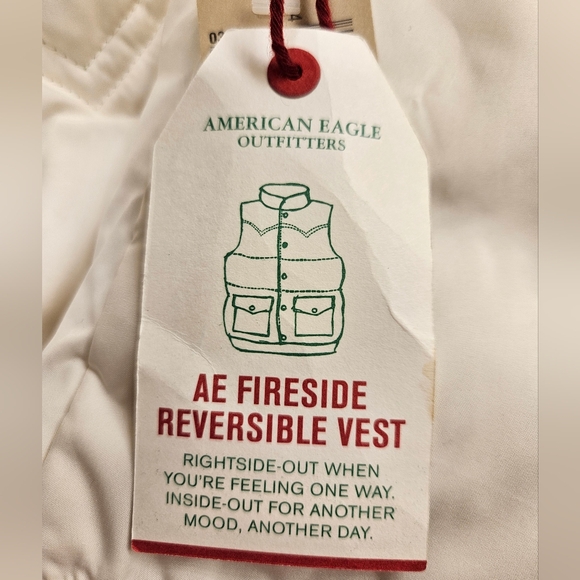 90/10 Duck Down - American Eagle Outfitters Reversible Vest - NWT Size XL - Picture 8 of 11